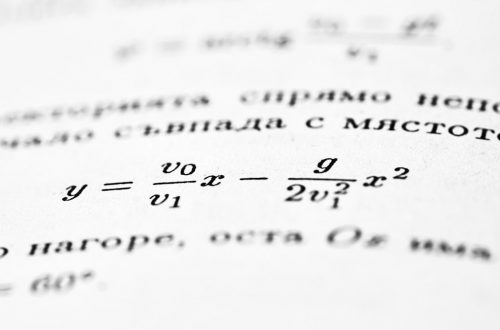 School science book close-up.